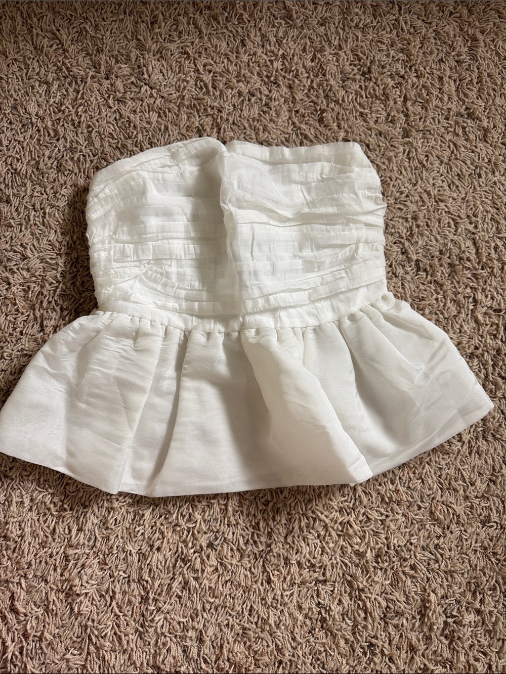 Elegant Strapless European Blouse